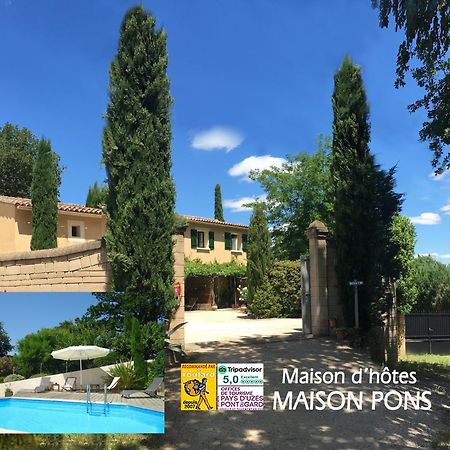 Chambres D'Hotes "Maison Pons" Proche Uzes - Pont Du Gard Pougnadoresse 外观 照片